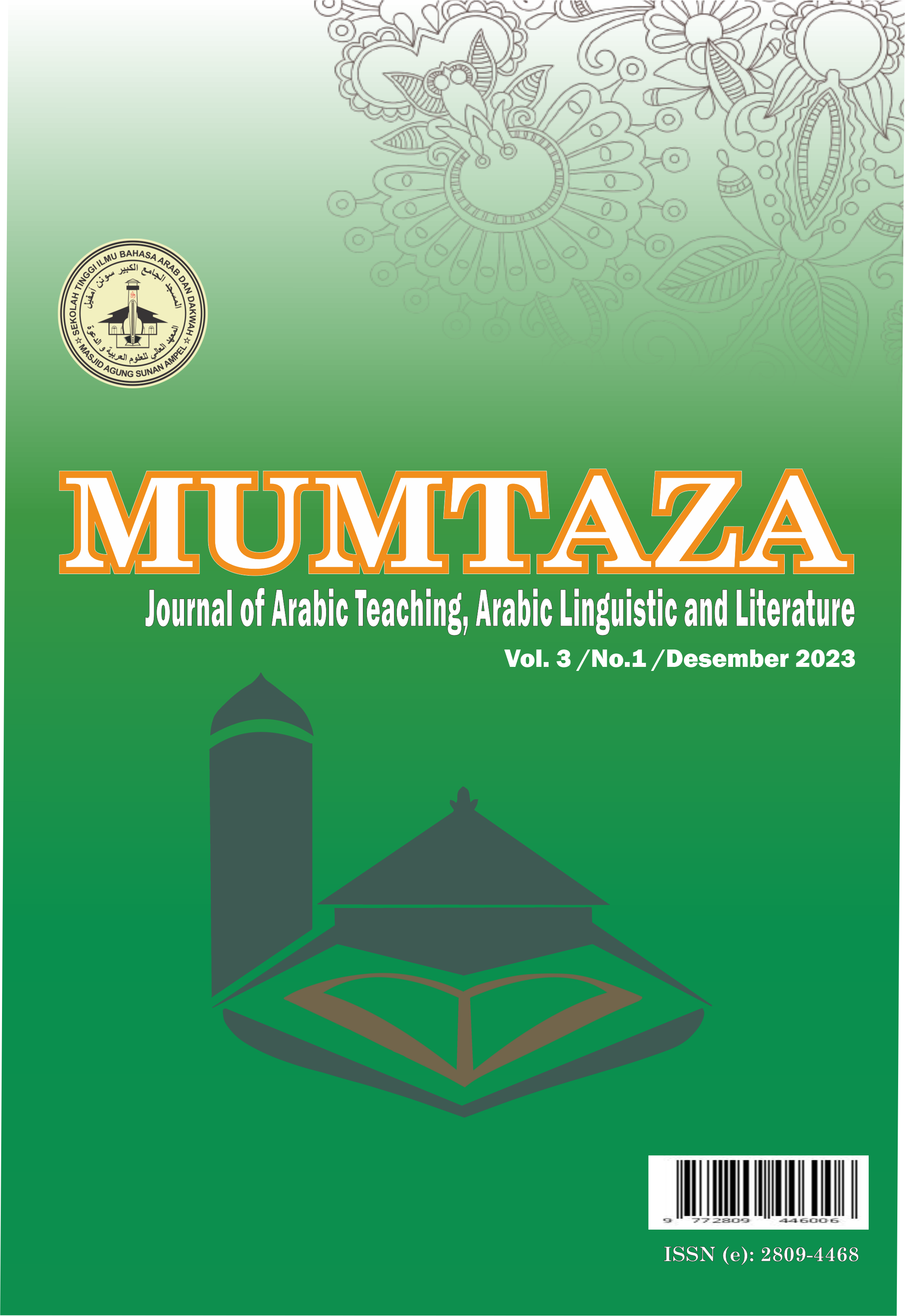 					View Vol. 3 No. 1 (2023): Journal of Arabic Teaching, Arabic Linguistic, and Literature
				